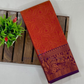 Red Color Art Silk Saree With Purple Color Gold Zari Border In Chandler 