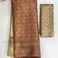 Elegant Gold Color Tissue Silk Saree With Designer Blouse For Women