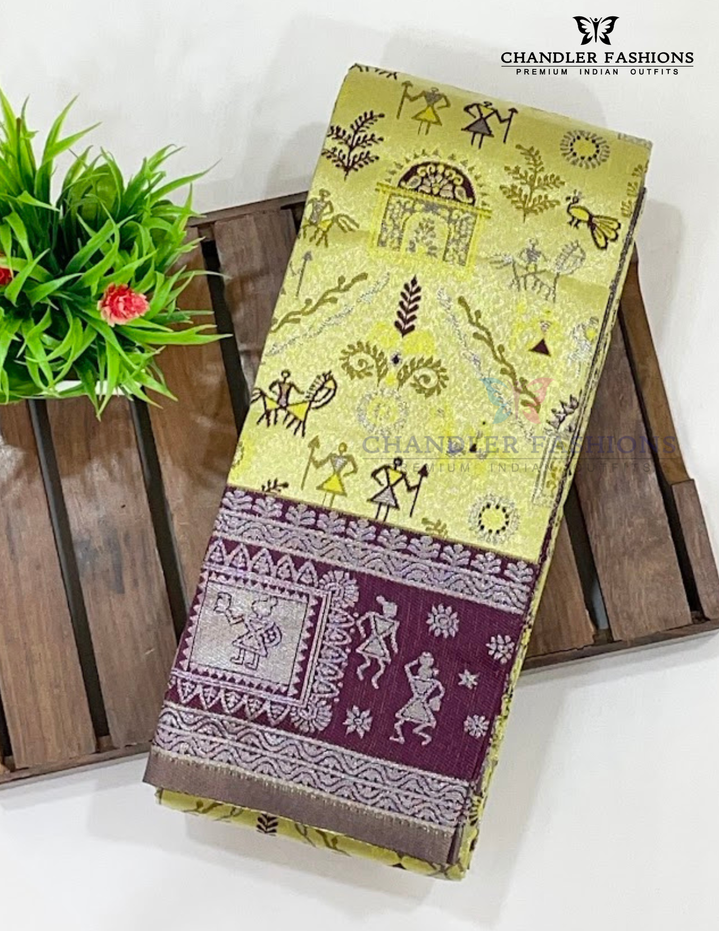 Green Color Art Silk Saree With Self Design Work For Women In USA