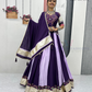 Alluring Purple Colored Ribbon Work Chaniya Choli Sets For Women