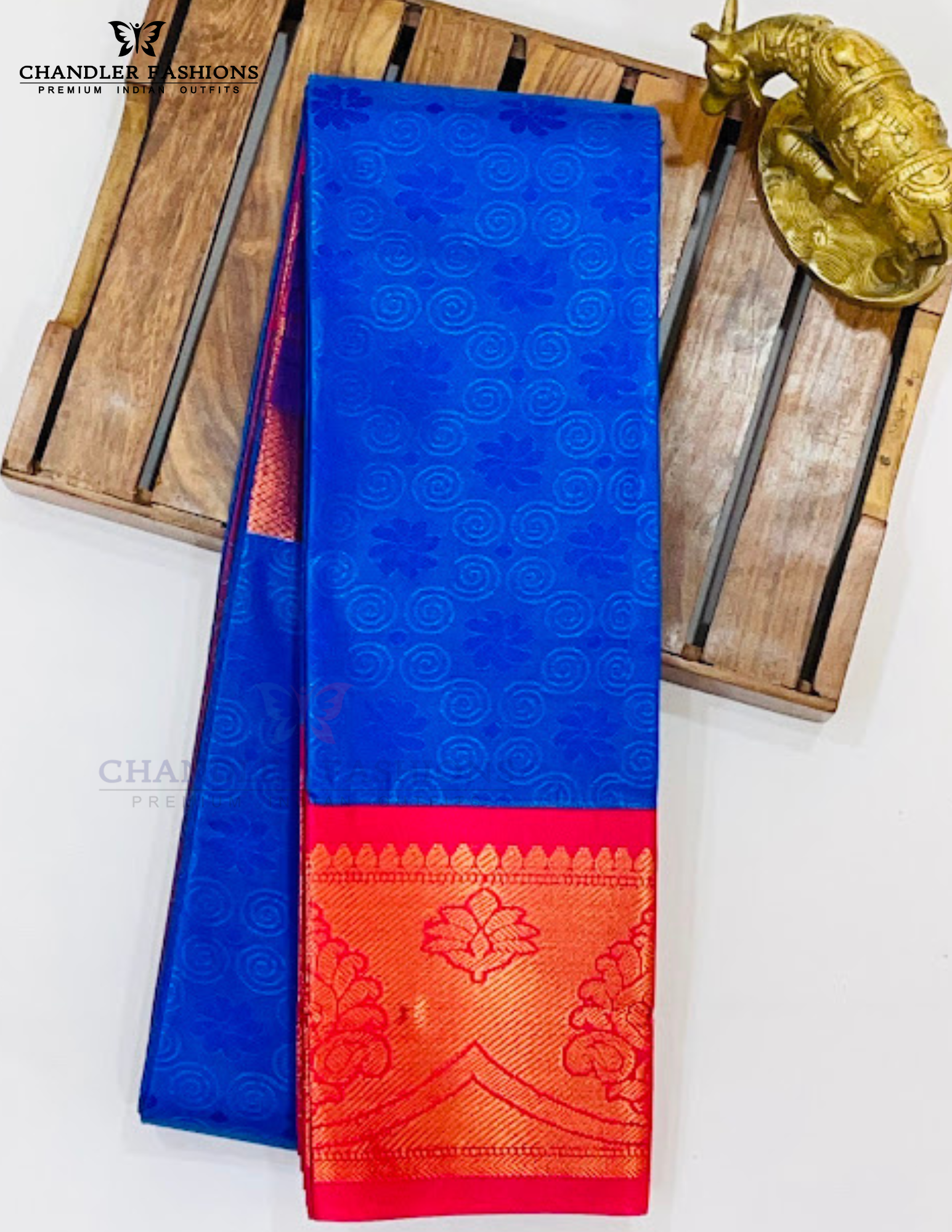 Blue Art Silk Saree Zari Work For Women In Tempe 