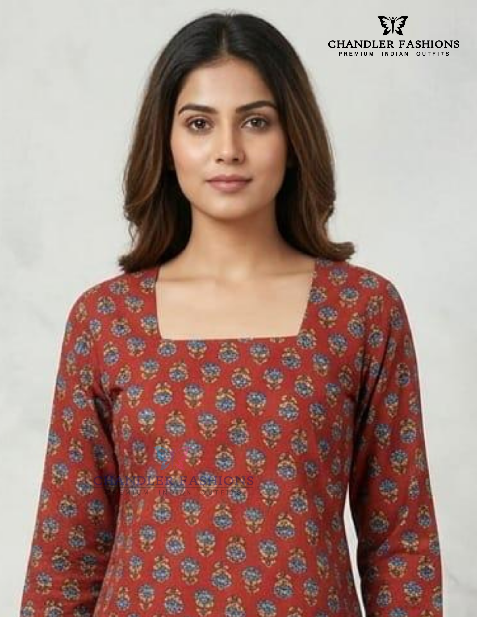 Maroon Color Cotton Short Kurti In USA