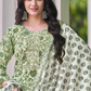 Light Green Color Cotton Salwar Suits With Printed Work Near Me