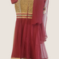 Pleasing Maroon Color Kurti With Embroidery Work For Girls