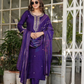 Attractive Viscose Chanderi Embroidery Salwar Suits With Dupatta Set In USA