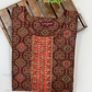 Alluring Brown Color Kurti With Zari Embroidery And Sequins Work In USA