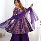 Beautiful Purple Color Palazzo With Dupatta In USA
