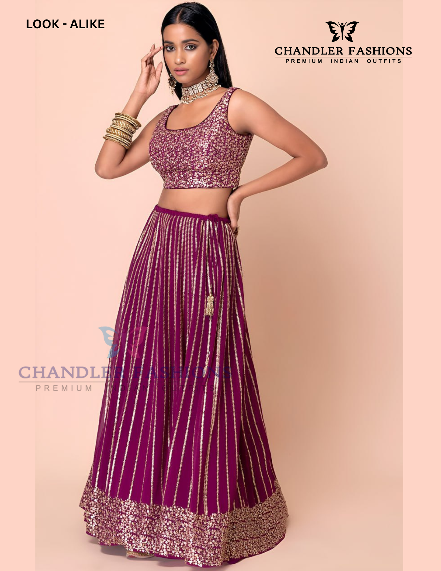 Wine Color Georgette With Sequins Zari And Embroidery Work Lehenga Choli In USA