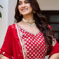 Red Color Faux Georgette With Embroidery Work Lehenga Choli Near Me