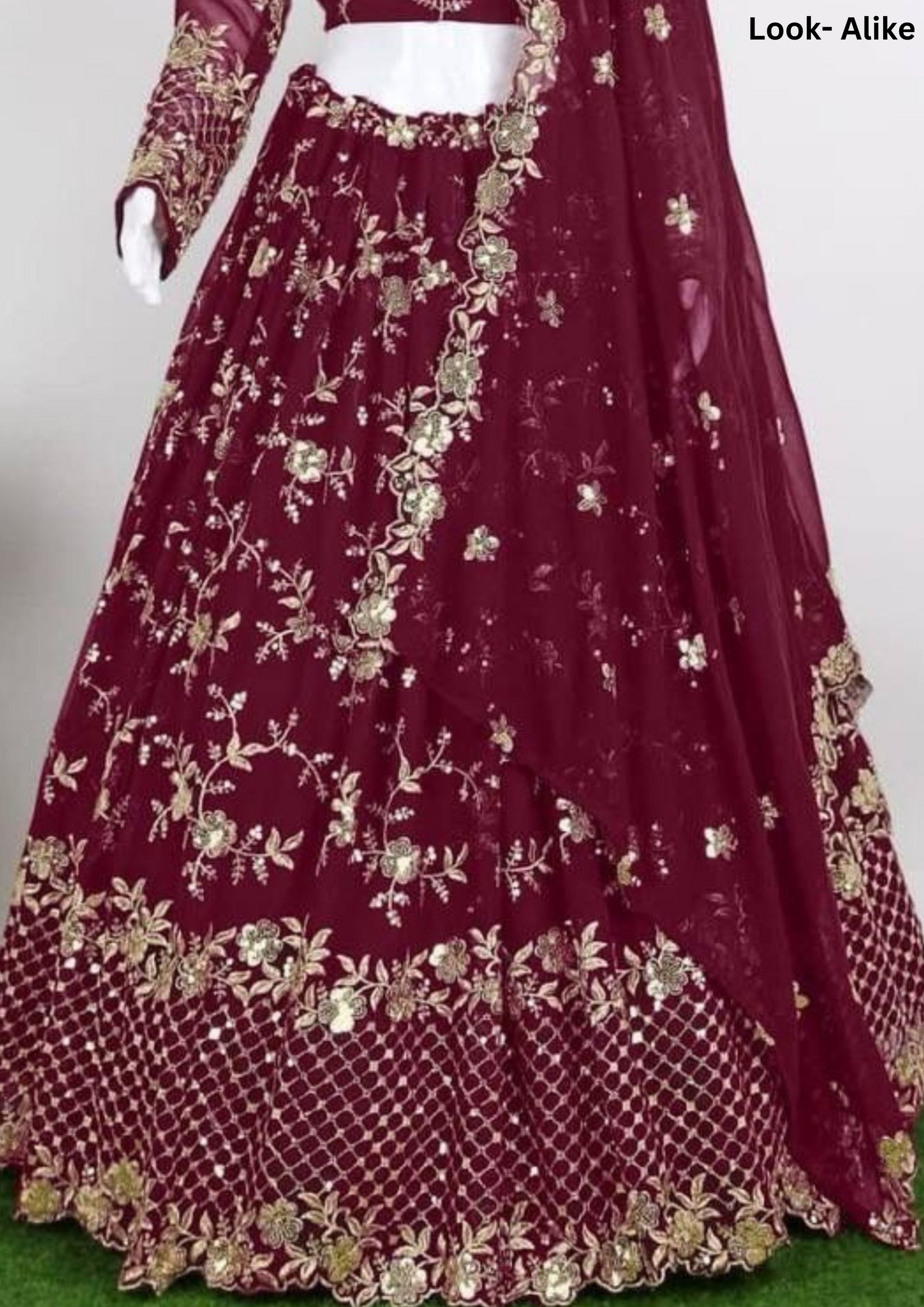 Georgette Sequins Embroidered Lehenga Choli With Fancy Net Dupatta in Chandler