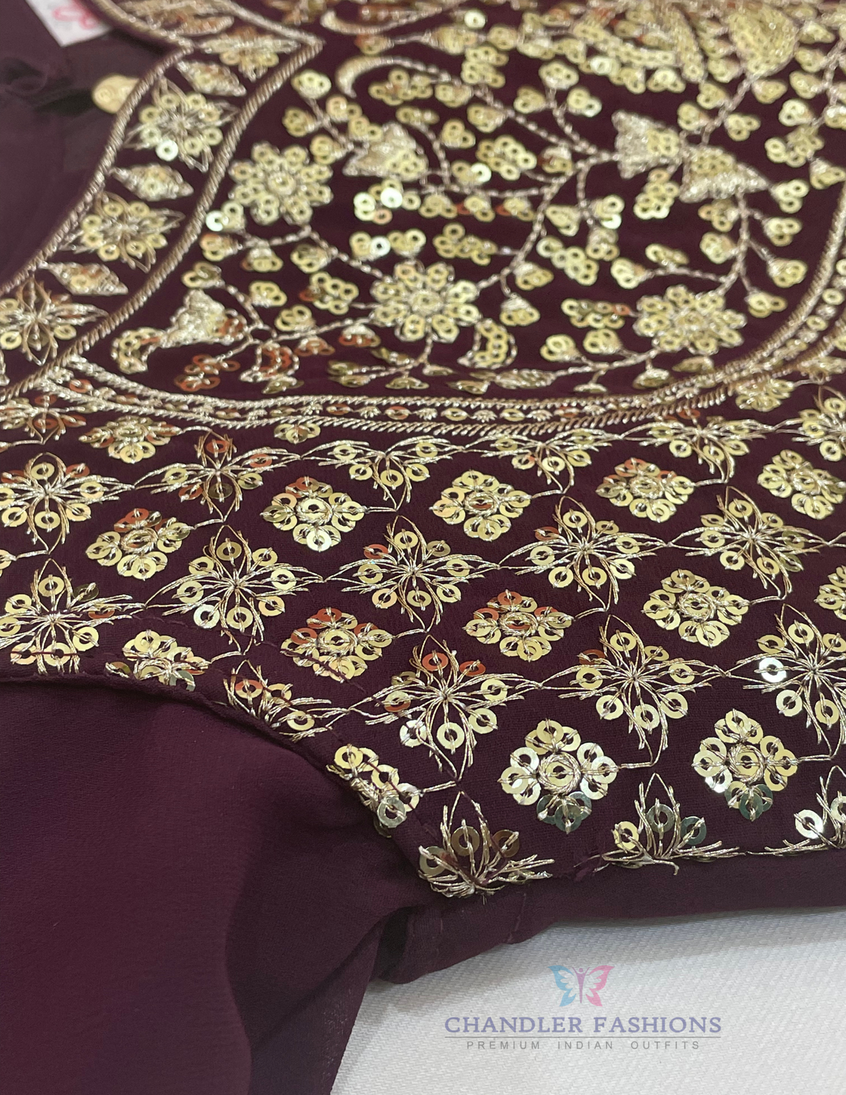 Purple Color Georgette Kurti Suits In Mesa