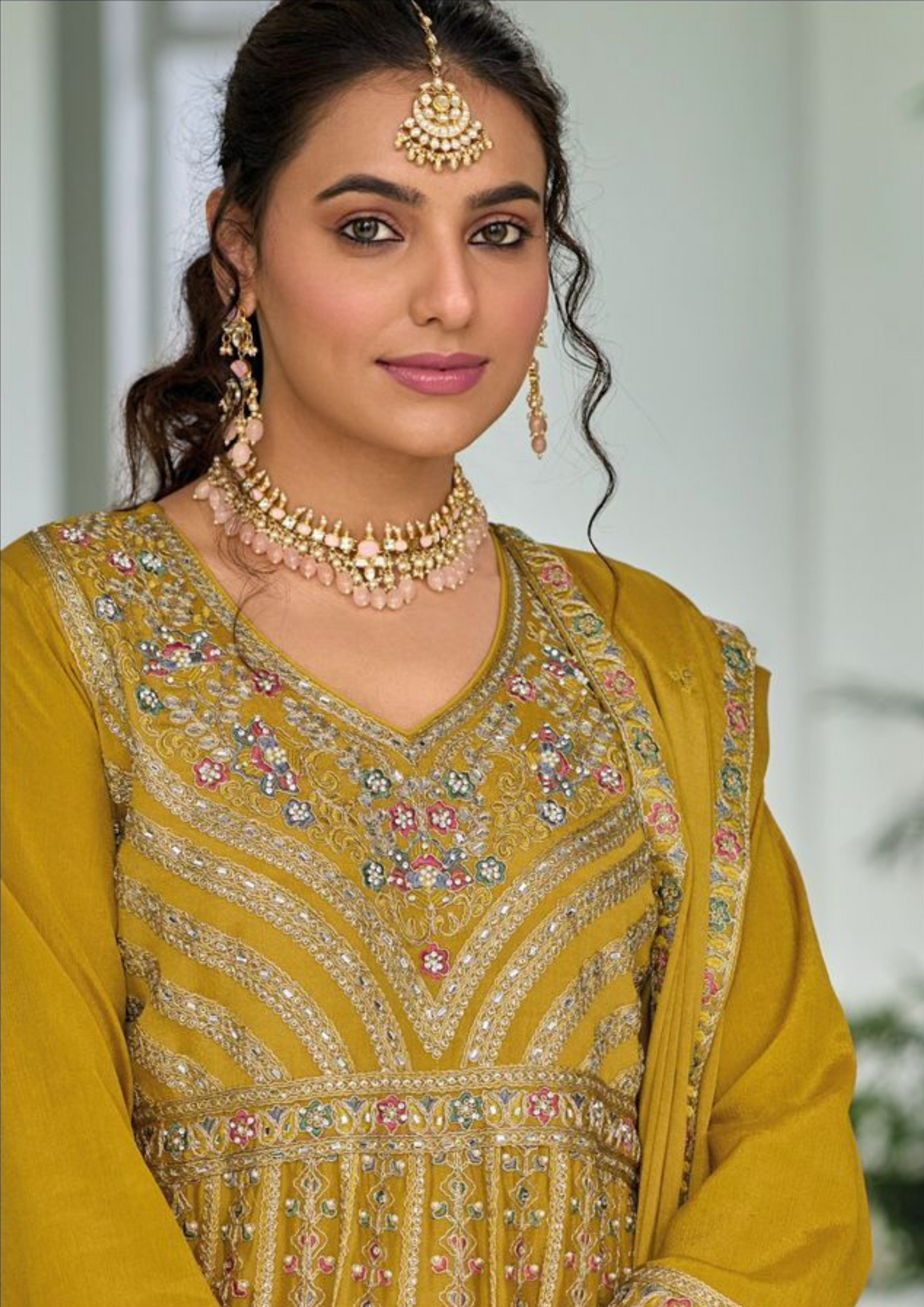 Heavy Chinon With Embroidery Work Sharara Suits in Chandler