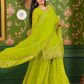 Embroidery And Sequins Work With Palazoo Suits in Chandler