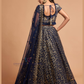 Blue Color Soft Net With Thread Embroidery And Sequins Work Lehenga Choli With Dupatta Near Me