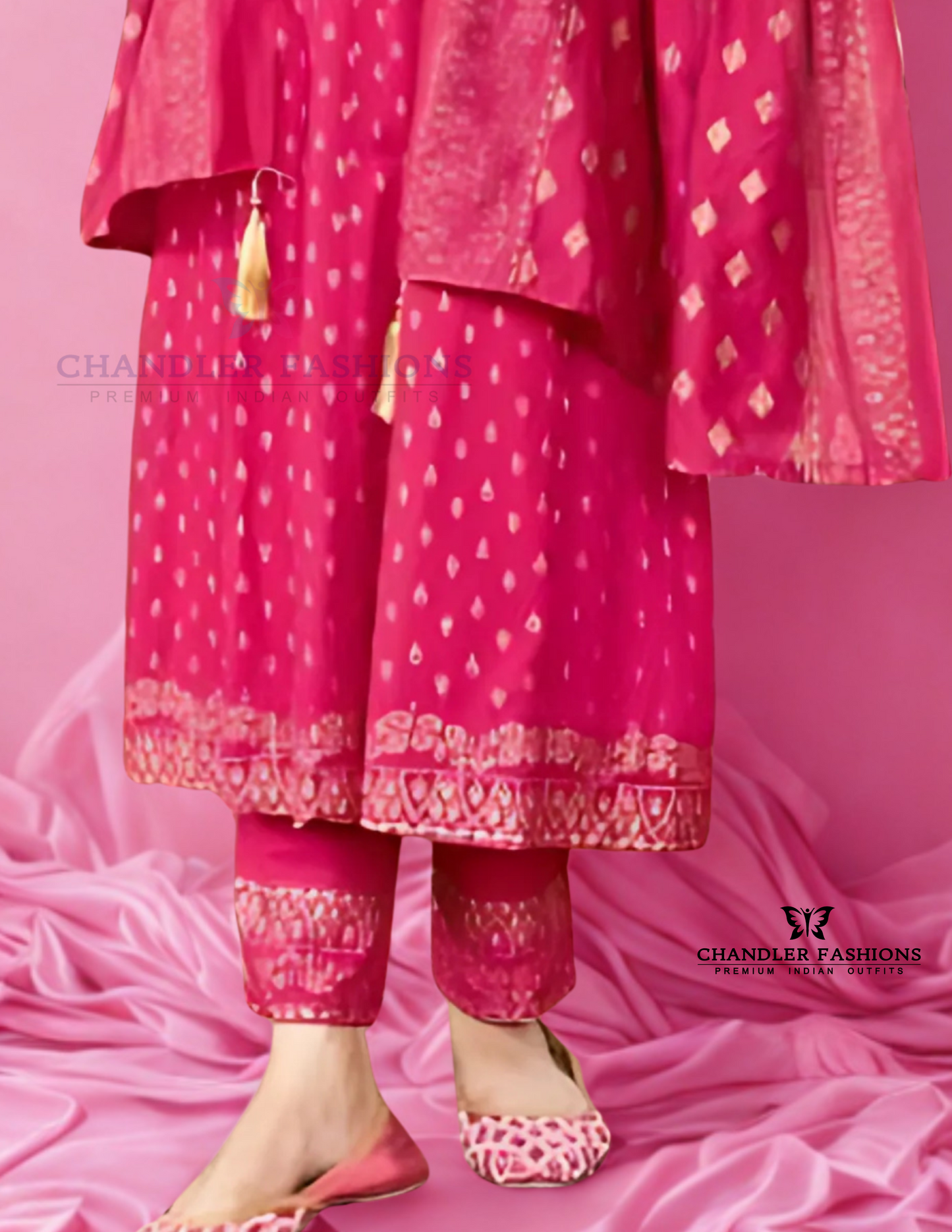 Pink Color Rayon With Embroidery Work Salwar Suits In USA