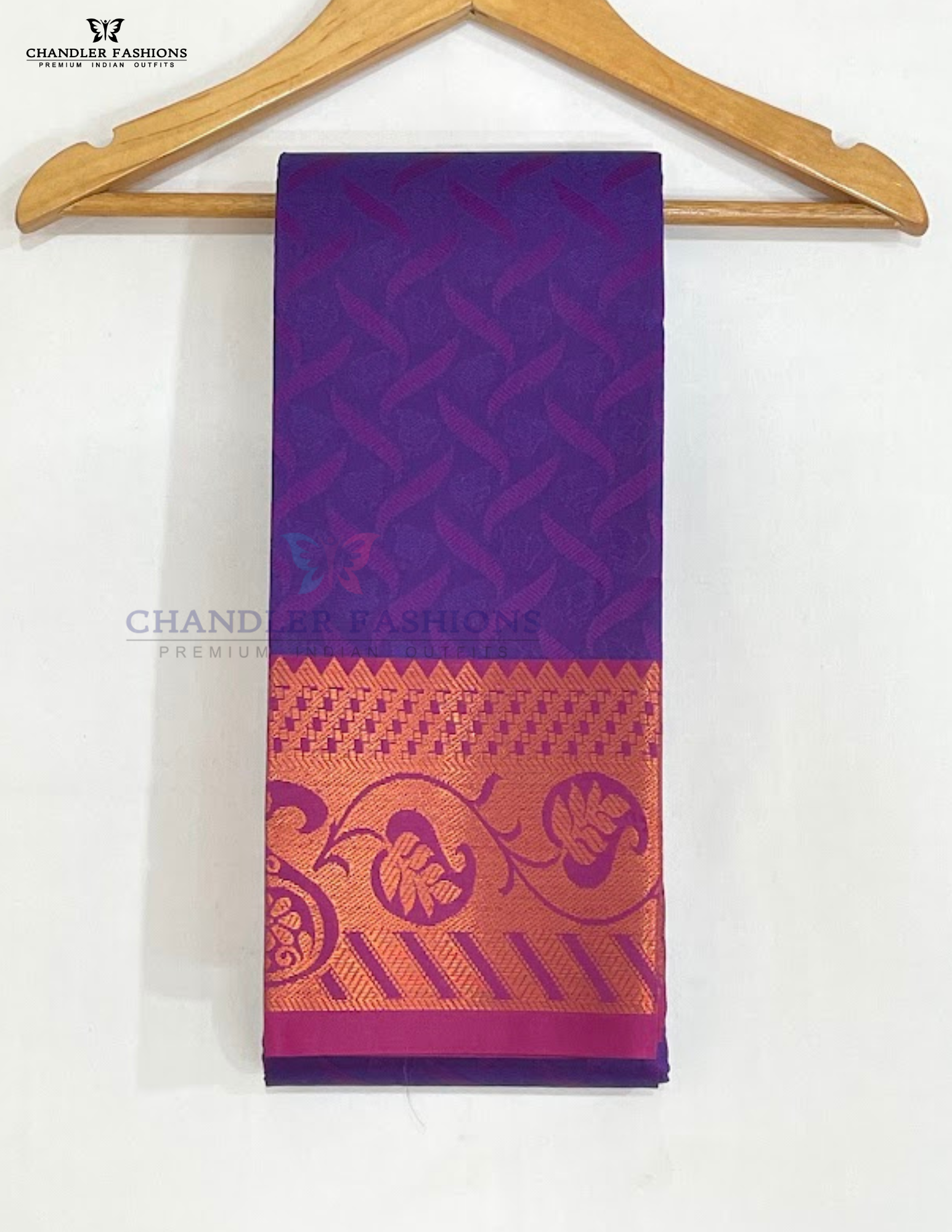 Alluring Purple Color Art Silk Saree With Zari Work In USA