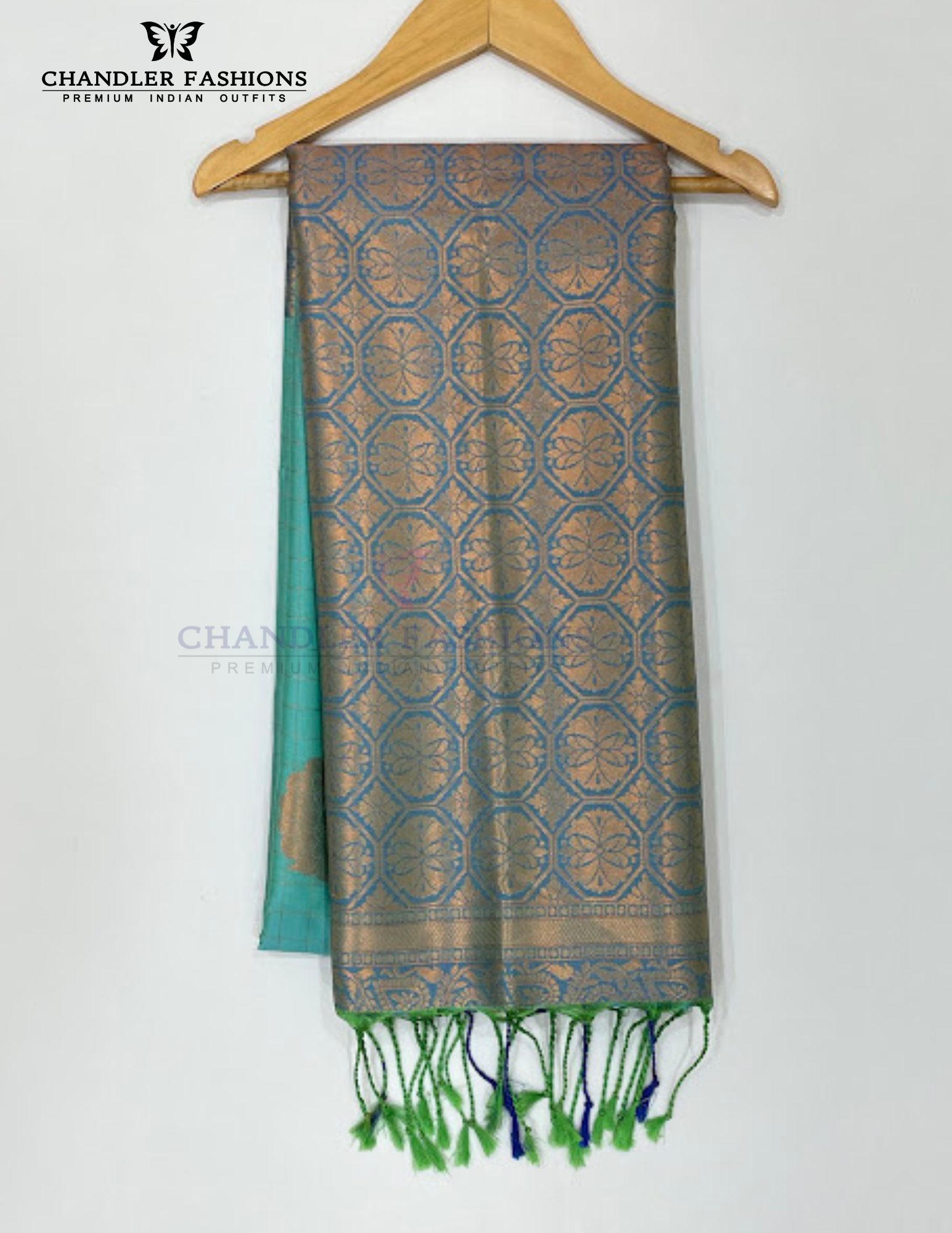 Green Soft Silk Saree With Zari Work Near Me