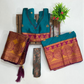 Stunning Green Color With Zari Work Choli Set In Chandler