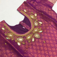 Pleasing Purple Colored Silk Langa Sets With Stone Work In Tempe