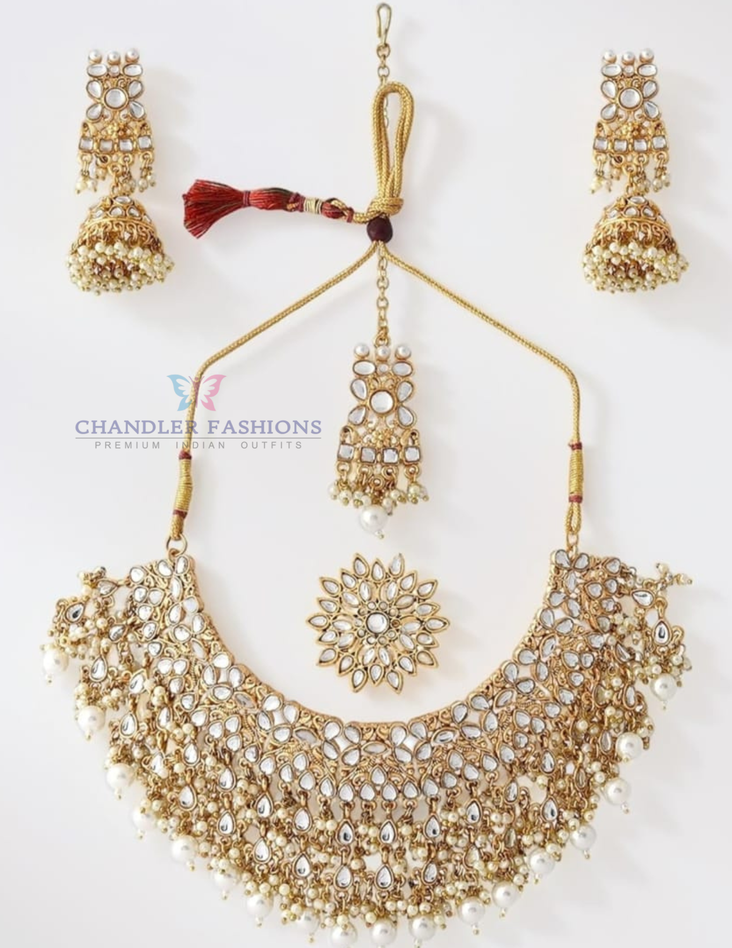 Royal Pearl Choker Set In Yuma