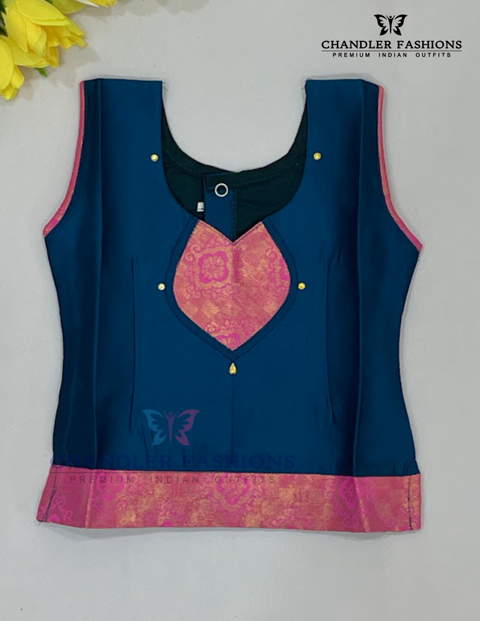 Blue Color Soft Silk Langa Set In Chandler
