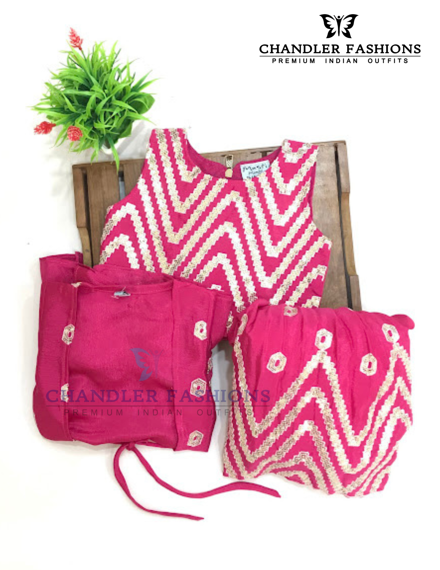 Pink Color Choli Set With Sequins Work In USA