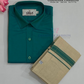 Charming Green Color Cotton Shirt With Tissue Zari Work Dhoti Set For Kids Near Me