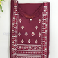 Alluring Maroon Color Cotton Kurti In Chandler