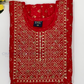 Attractive Red Color Embroidery With Sequins Work Rayon Kurti For Women Near Me
