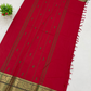 Red Color Cotton Saree With Zari Work In USA