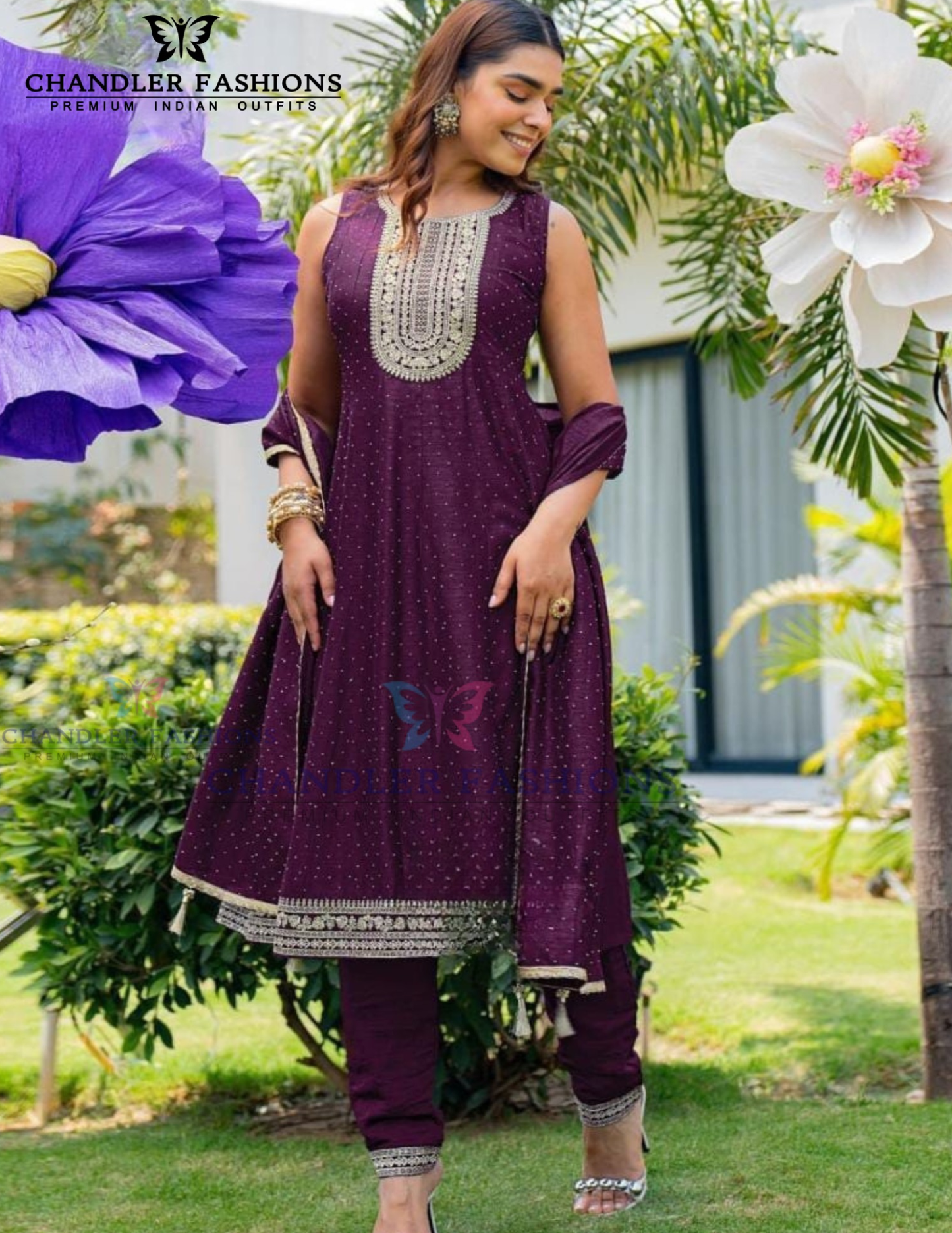 Pleasing Purple Color Rayon With Embroidery Work Salwar Suits For Women