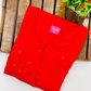 Delightful Red Color Soft Cotton With
 Kurti In USA