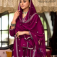 Beautiful Wine Color Heavy Chinon Salwar Suits With Embroidery Work In Scottsdale