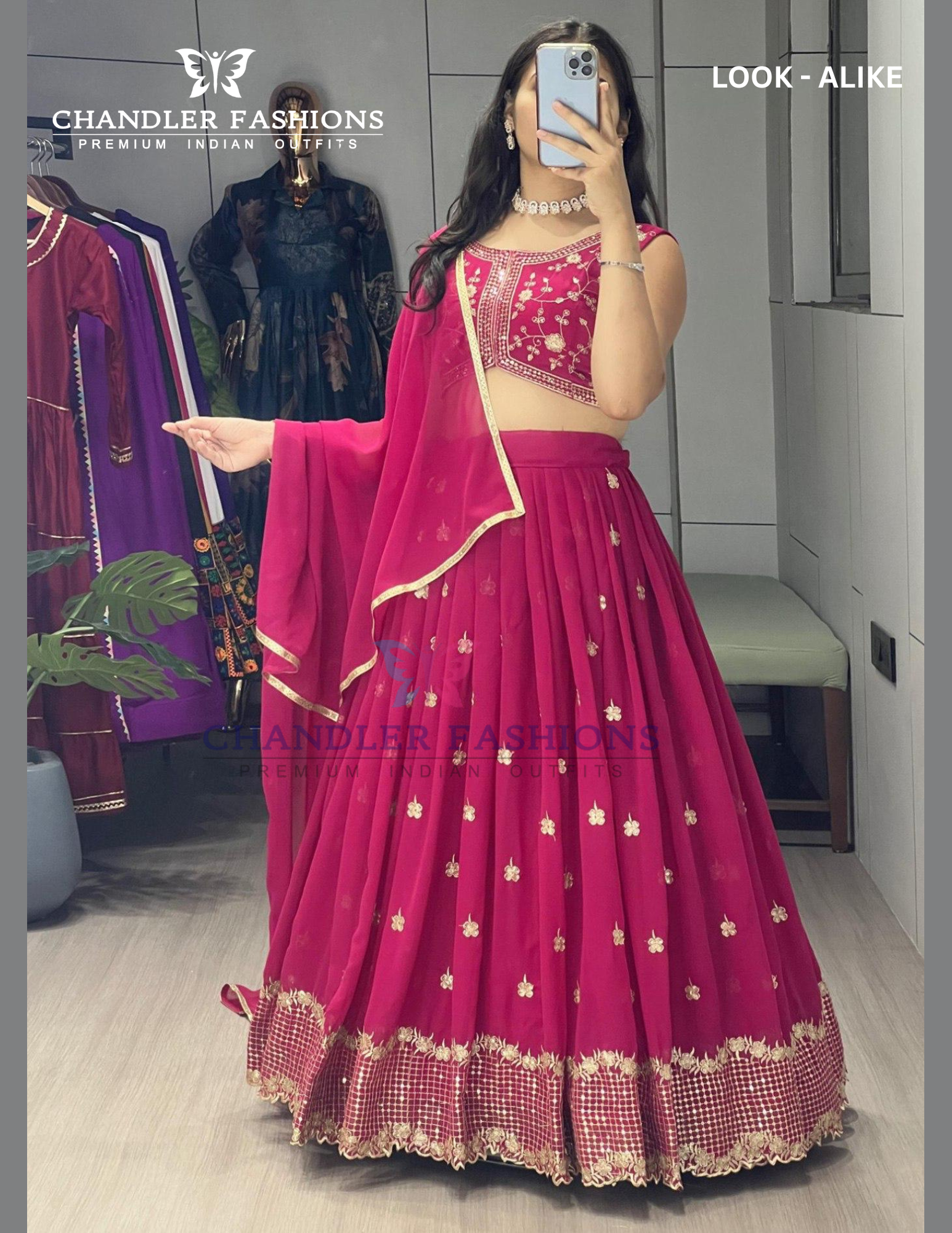 Georgette With Embroidery And Sequins Work Lehenga Choli Near Me