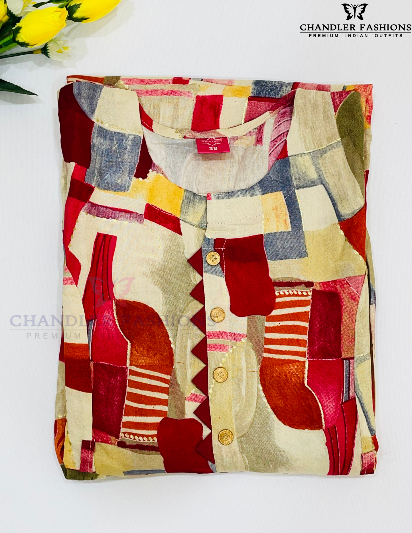 Wonderful Multicolor Color Rayon With Self Design Work Kurti Near Me