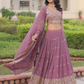 Georgette With Embroidery And Sequins Work Lehenga Choli In USA