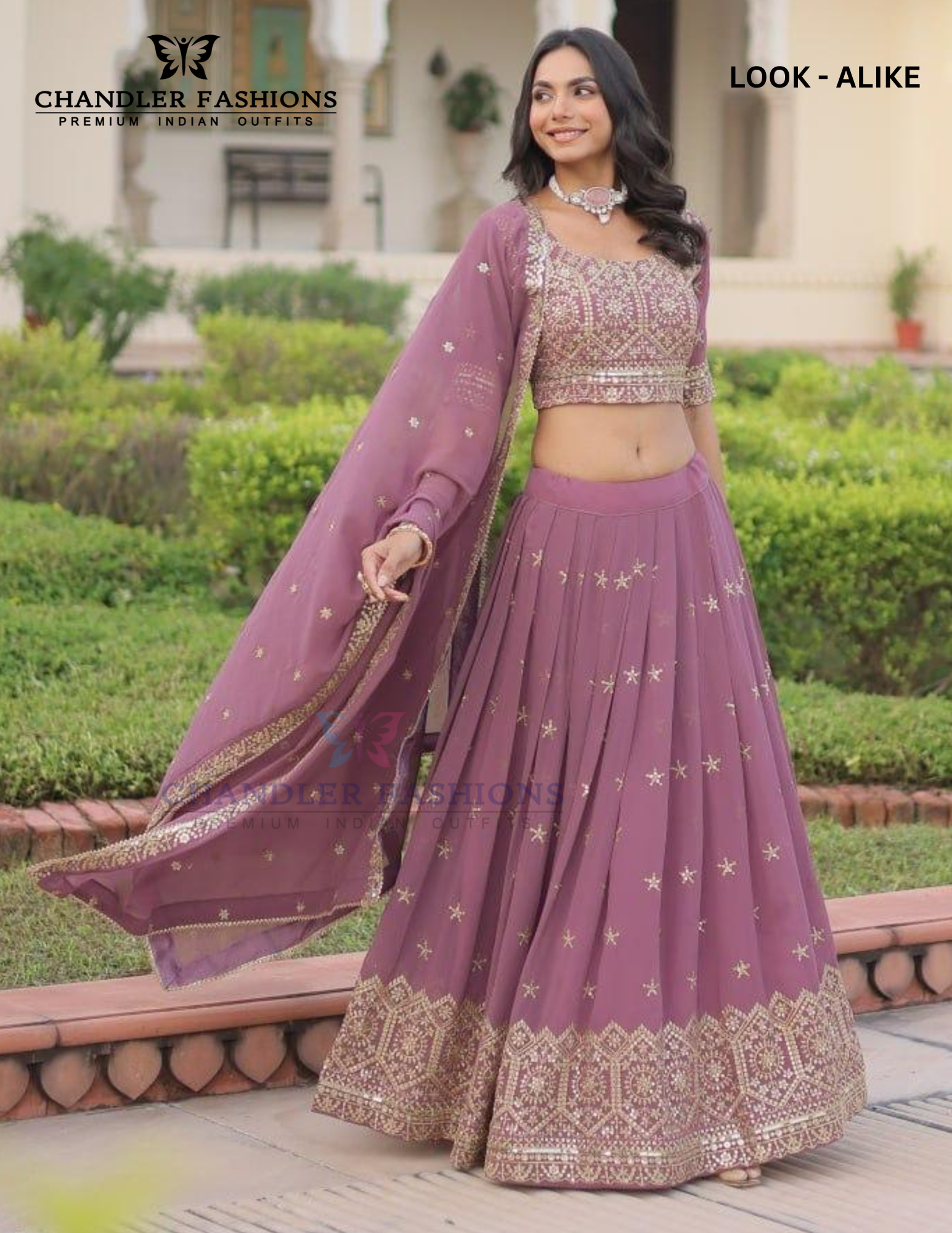 Georgette With Embroidery And Sequins Work Lehenga Choli In USA