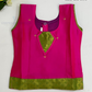 Alluring Pink Colored Self Design Silk Langa Sets In USA