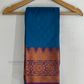 Blue Color Soft Silk Saree With Zari Work In USA