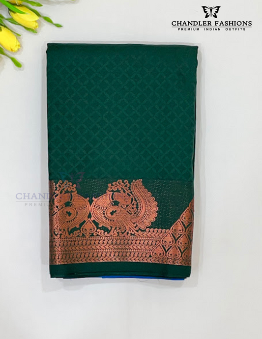 Alluring Green Soft Silk Saree With Zari Work For Women