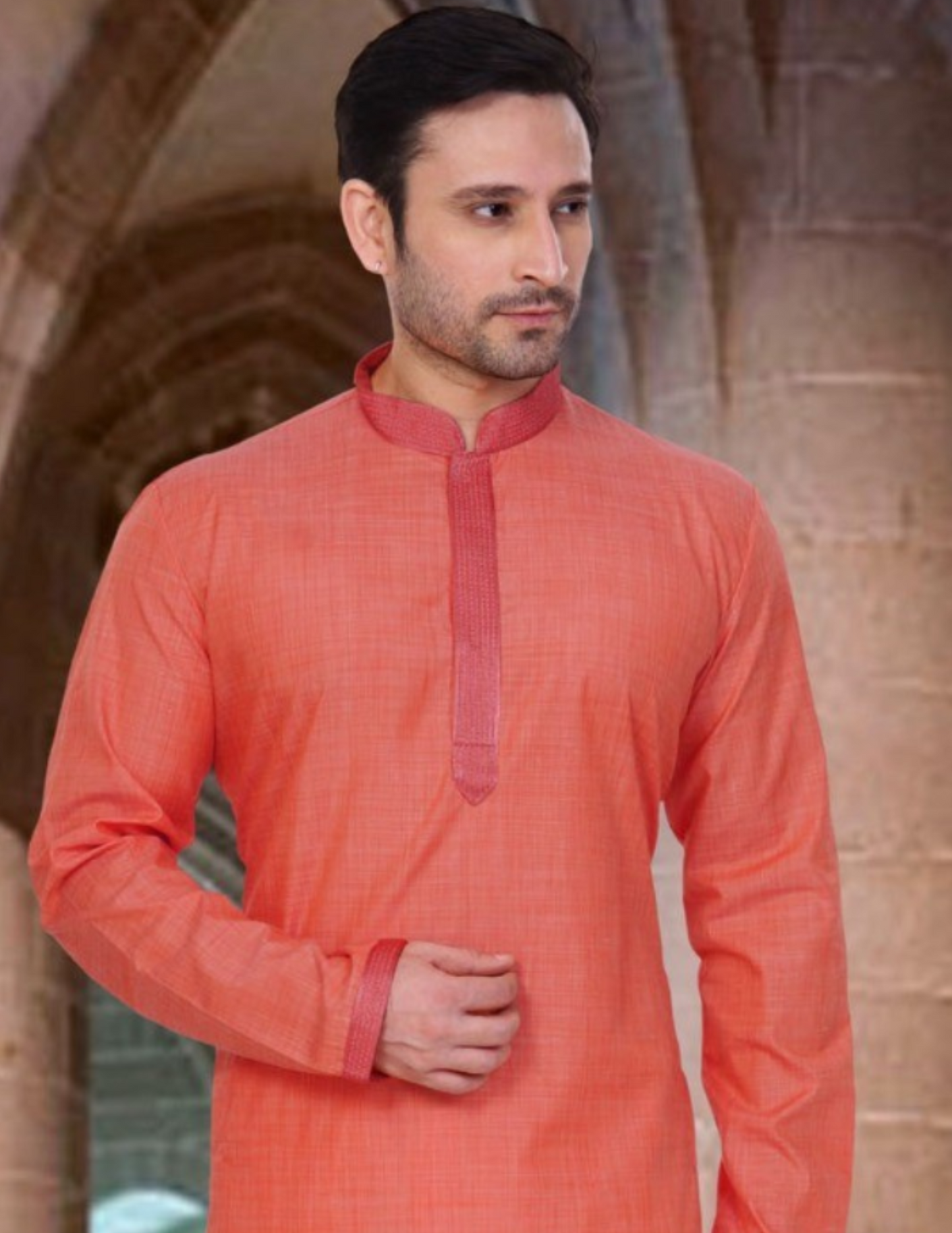 Attractive Lace Work Men's Kurta Pajama Set For Men Near Me