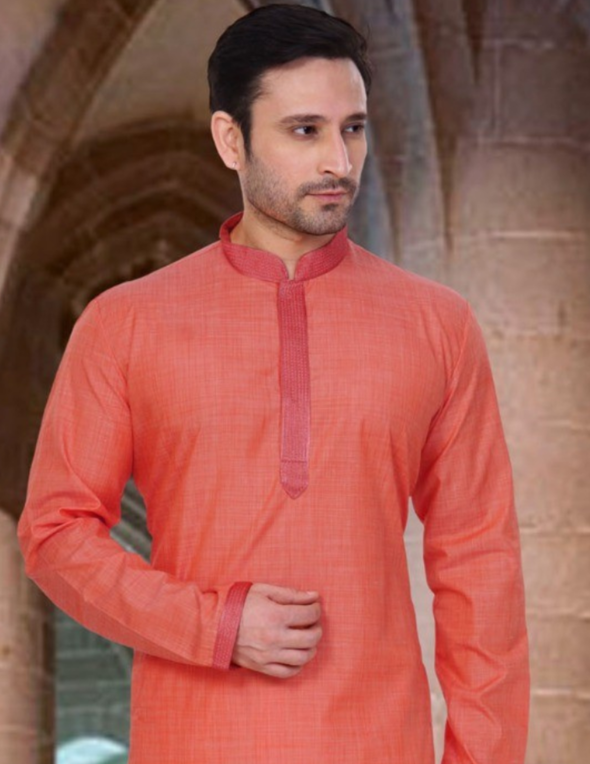 Attractive Lace Work Men's Kurta Pajama Set For Men Near Me