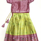 Charming Pink And Light Green Colored Silk Choli Sets In Chandler