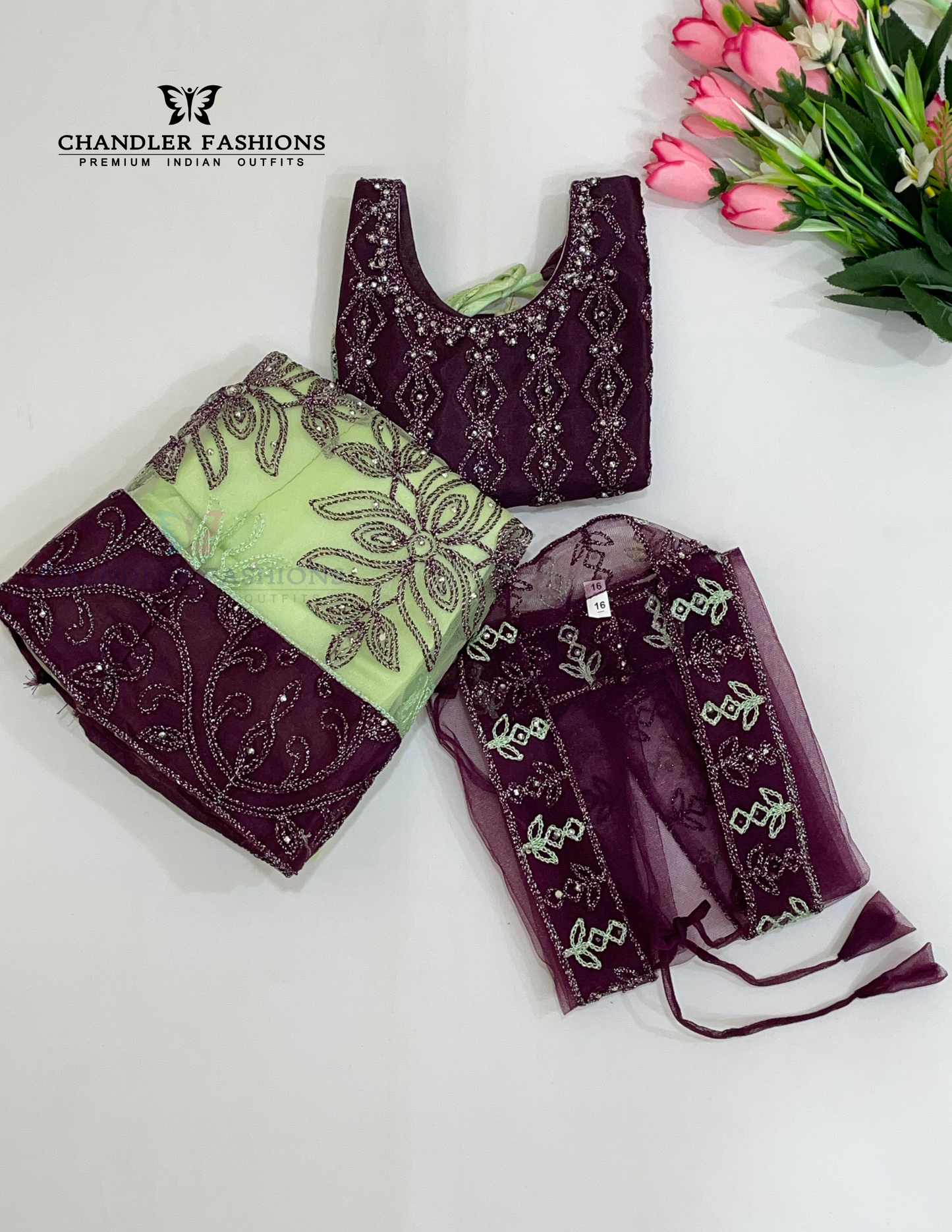 Ravishing Purple Color Girls Choli Sets In Mesa