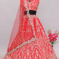 Gorgeous Red Color Satin Bridal Lehenga With Heavy Embroidery Work