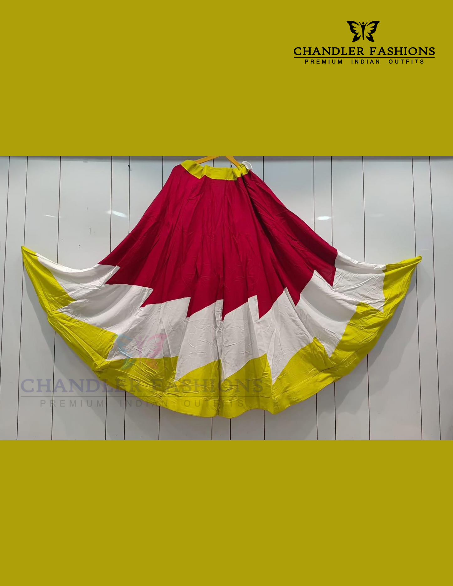 Elagant Multicolor Rayon Self Design Women's Garba Lehenga