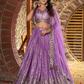 Magenta Color Silk Jacquard With Sequins And Zari Embroidery Lehenga Choli Near Me