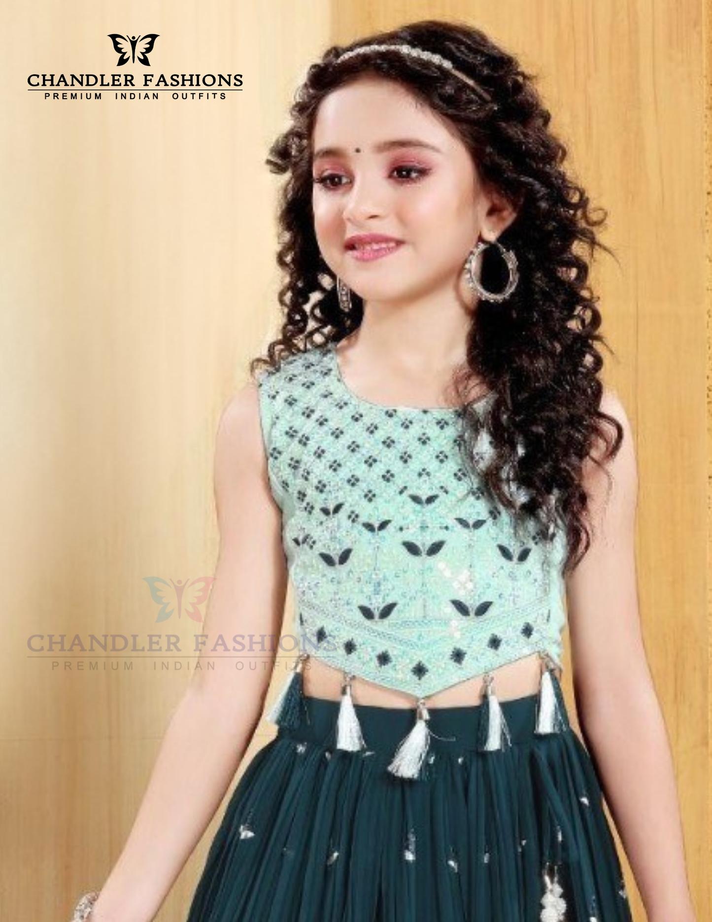 Sea Blue Color Embroidery And Sequins Work Choli Set With Dupatta For Girls Near Me