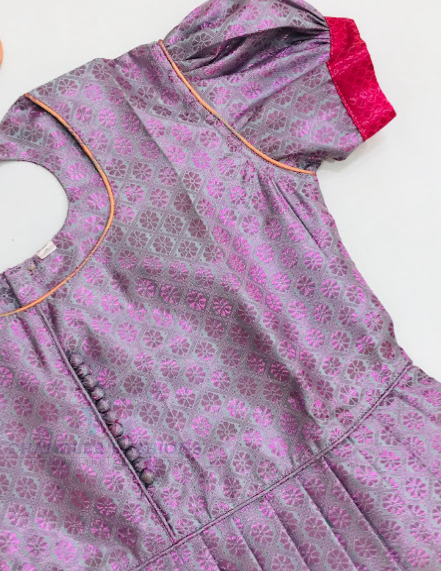 Light Purple Color Silk Langa sets With Zari Work In Chandler