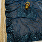 Attractive Teal Blue Colored Sequins Work Back Patch Support Lace Border Saree